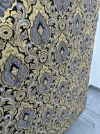 Papier peint baroque noir/or 1,06x10m